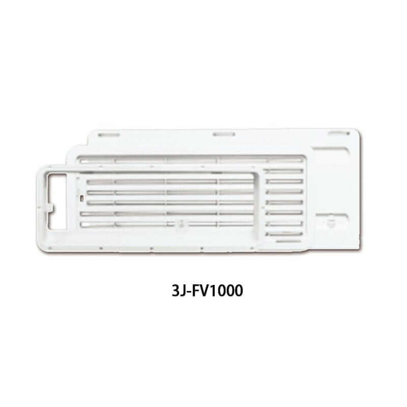 White RV fridge vent FV1000 for improved ventilation in caravans and motorhomes.