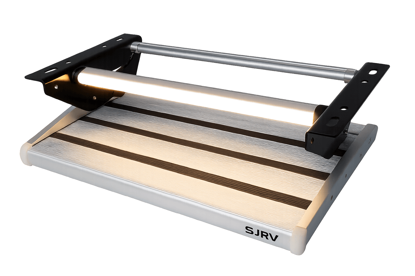 RV Caravan Fold Up Step with LED Light | Van DIY