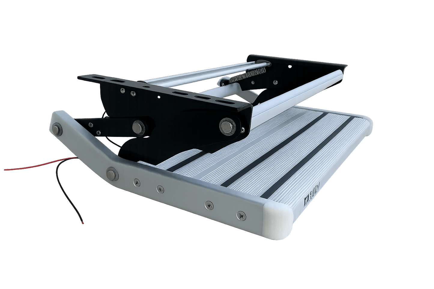 RV Caravan Fold Up Step with LED Light | Van DIY