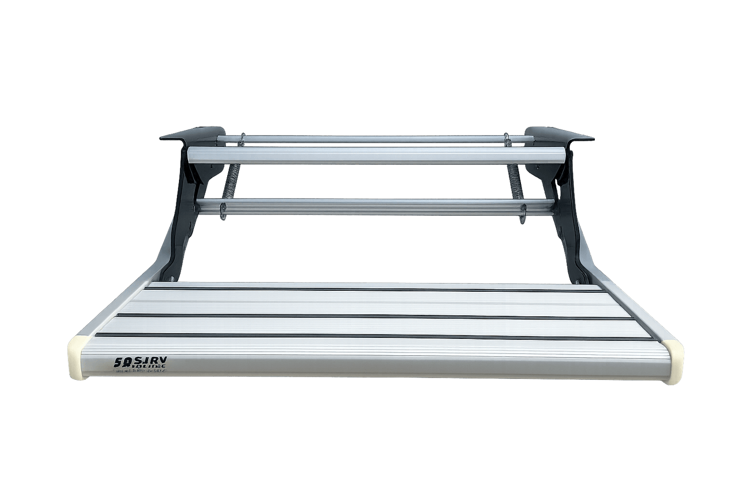 RV Caravan Fold Up Step with LED Light | Van DIY