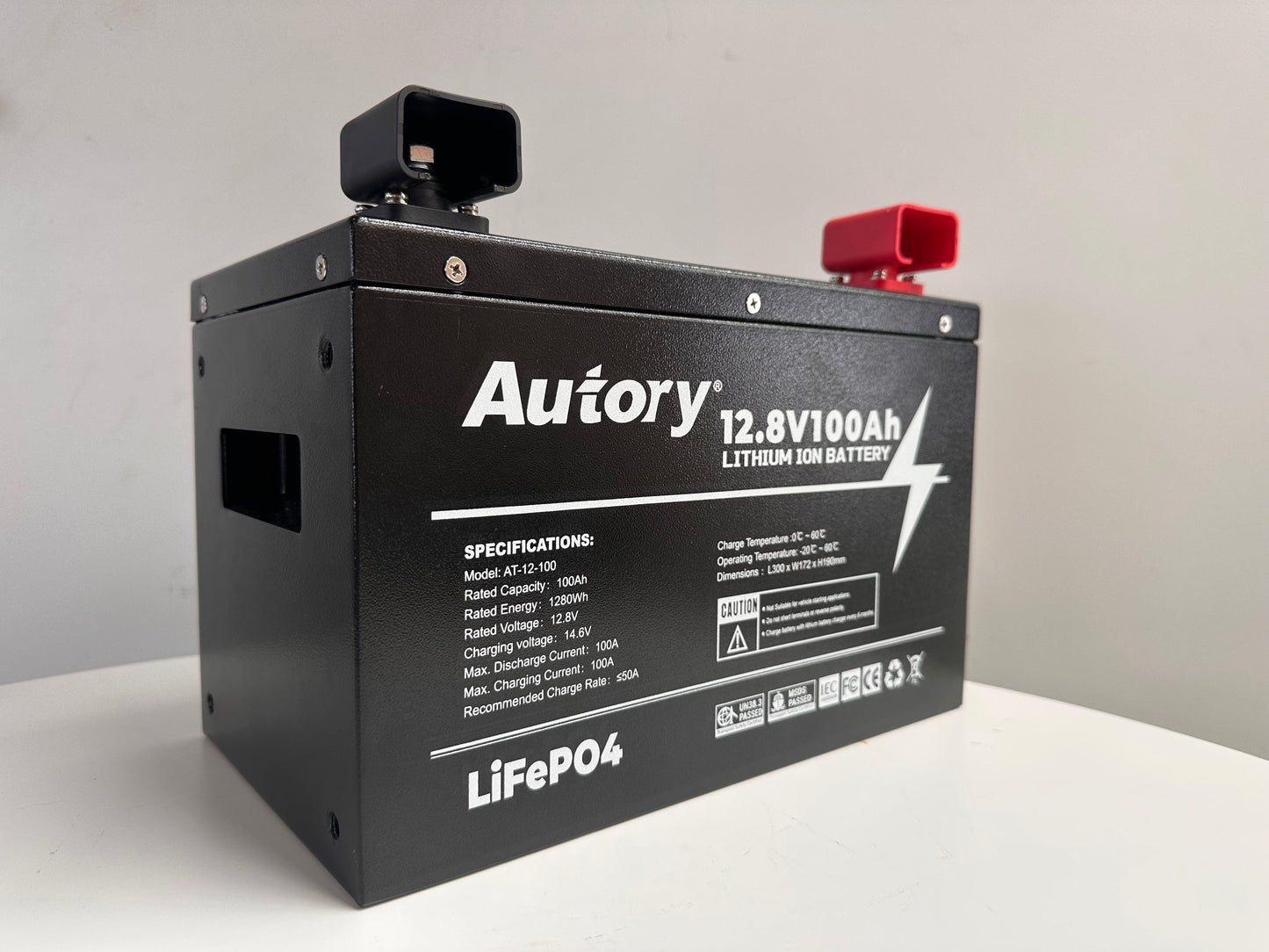 12V Lithium Battery with metal Case | SJRV Premium Hi Output 100A
