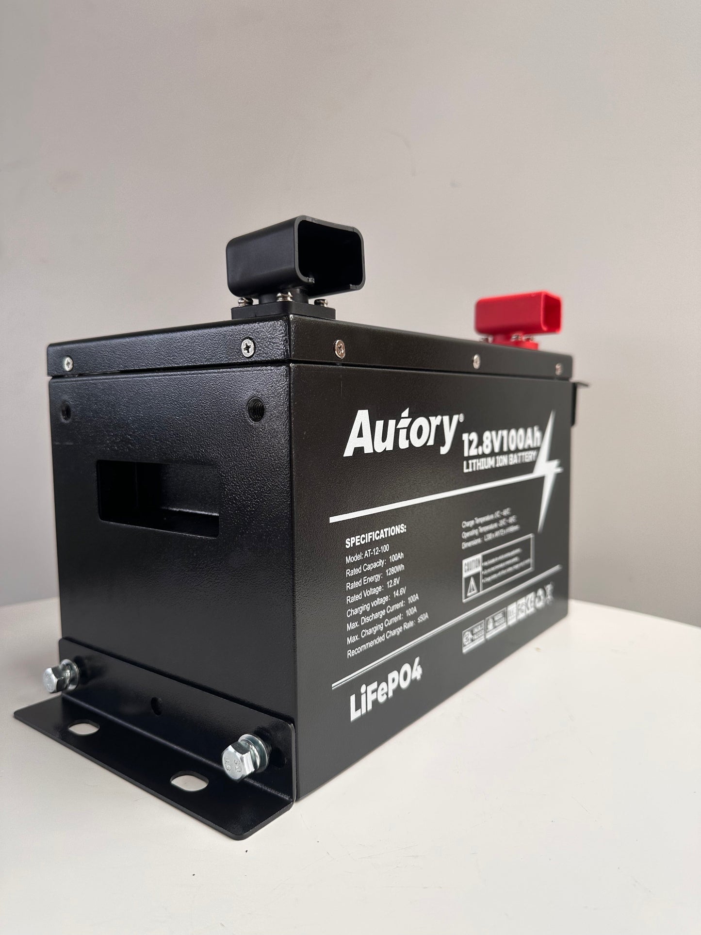 12V Lithium Battery with metal Case | SJRV Premium Hi Output 100A
