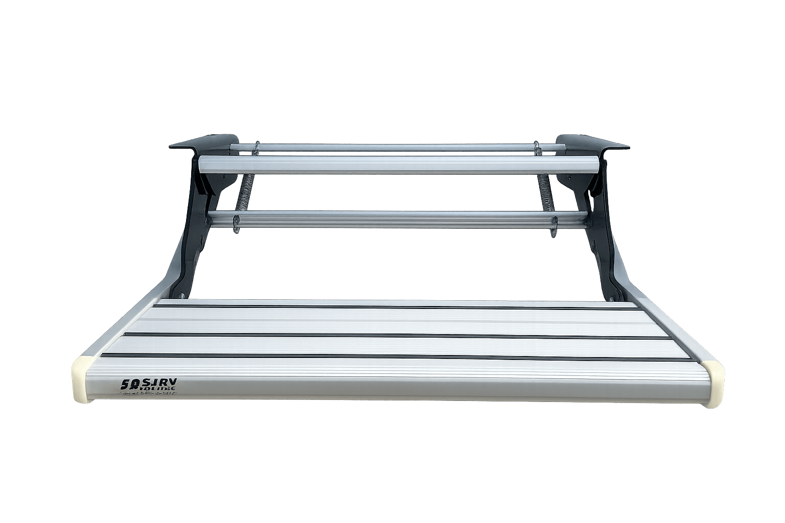 RV Caravan Fold Up Step with LED Light | Van DIY