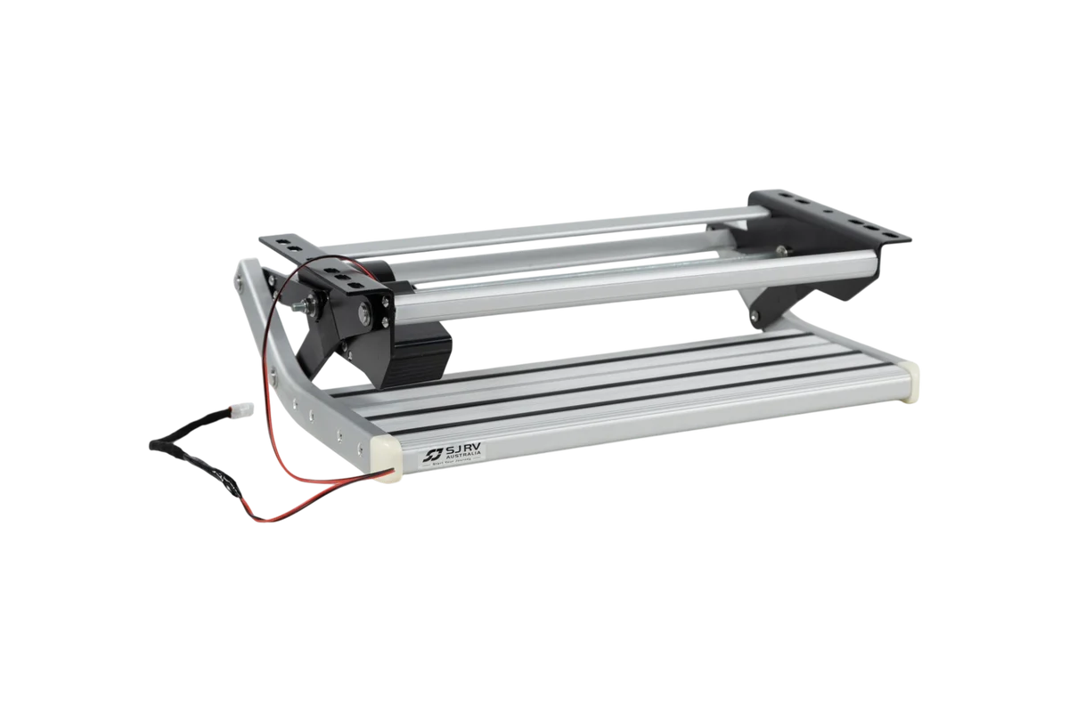 SJRV Caravan Step | Electric Single Step | 176mm Drop Down | VanDIY