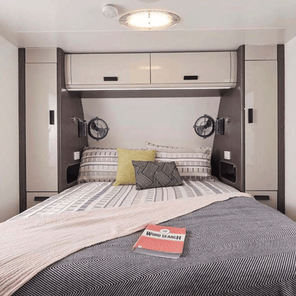 SJRV Fan installed in a caravan 