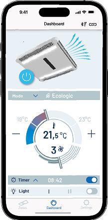 Global Heritage Breezonic 3500W Premium Roof Mounted Caravan Air Conditioner