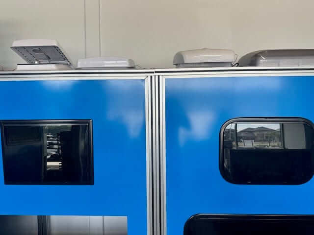 SJRV Flat Acrylic Caravan Window with blind and flyscreen purchase now Australia wide delivery